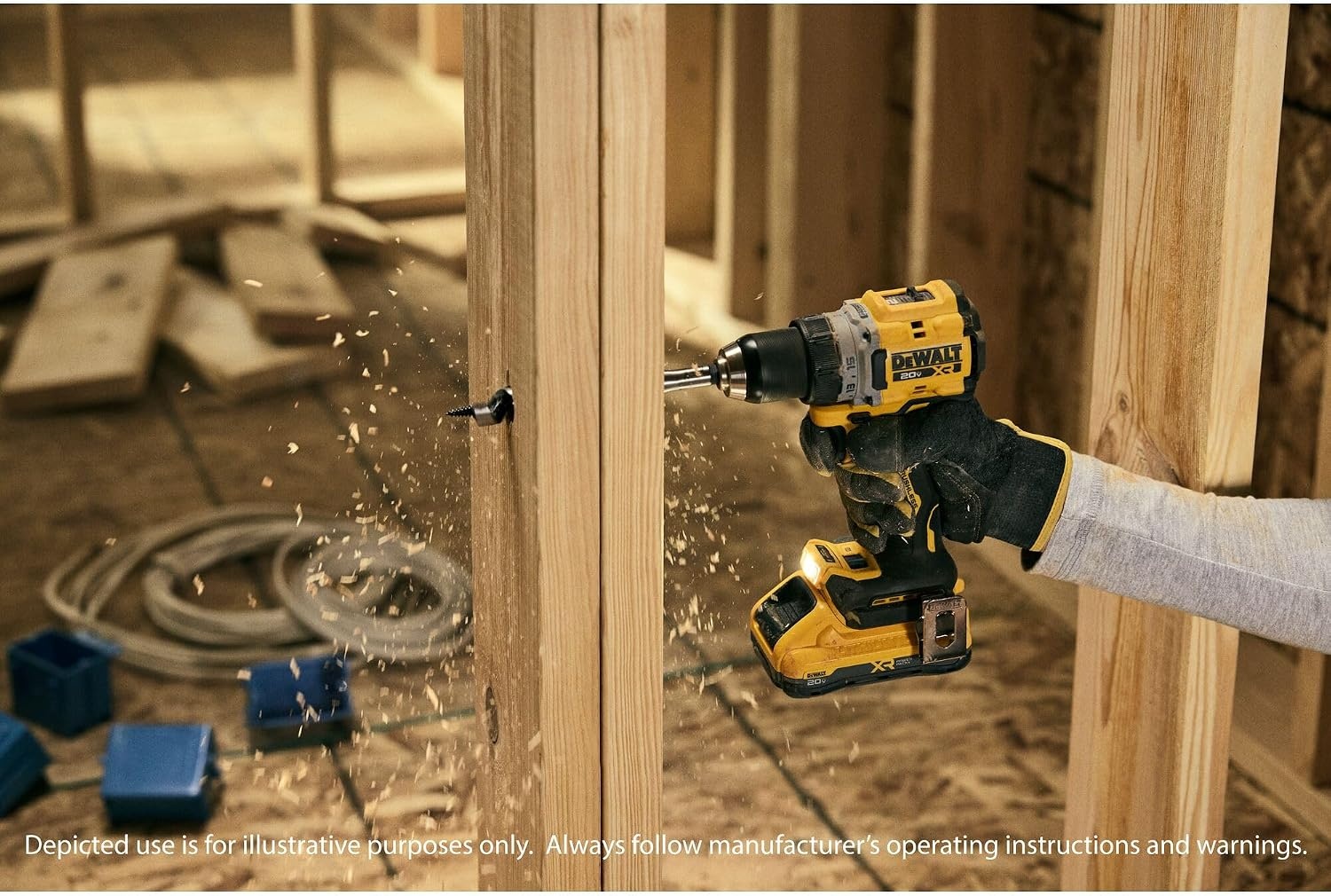 image:imageDEWALT 20V MAX XR Brushless Cordless 12 in Drill Driver Kit With DEWALT POWERPACK Batteries and Charger DCD801QQ2