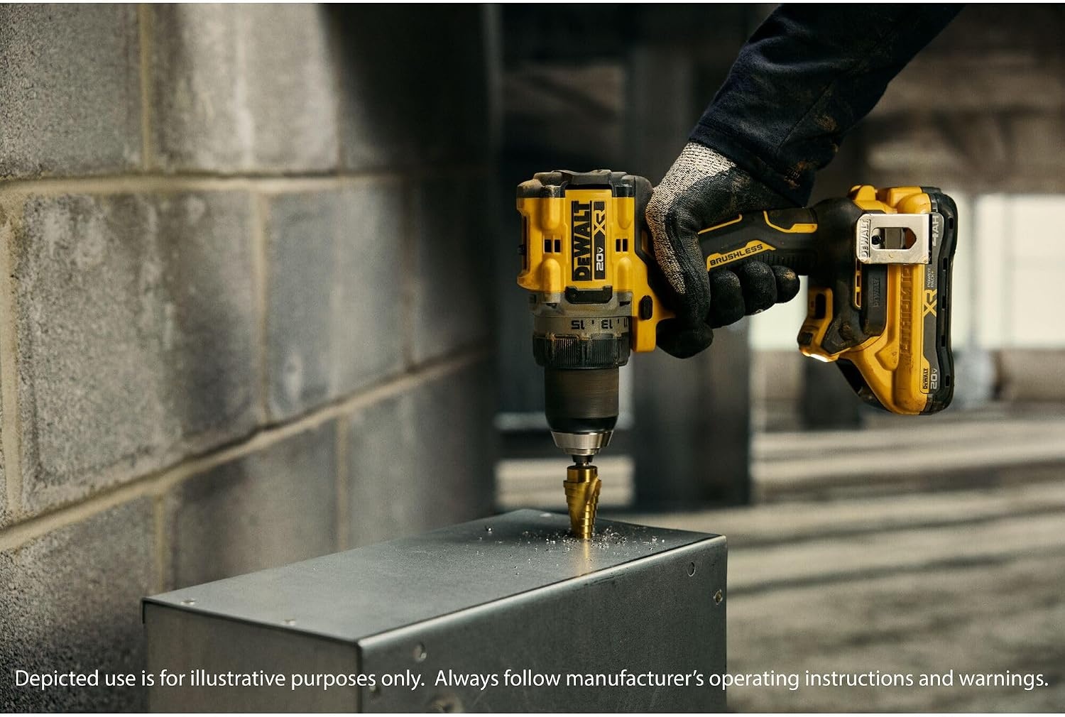 image:imageDEWALT 20V MAX XR Brushless Cordless 12 in Drill Driver Kit With DEWALT POWERPACK Batteries and Charger DCD801QQ2