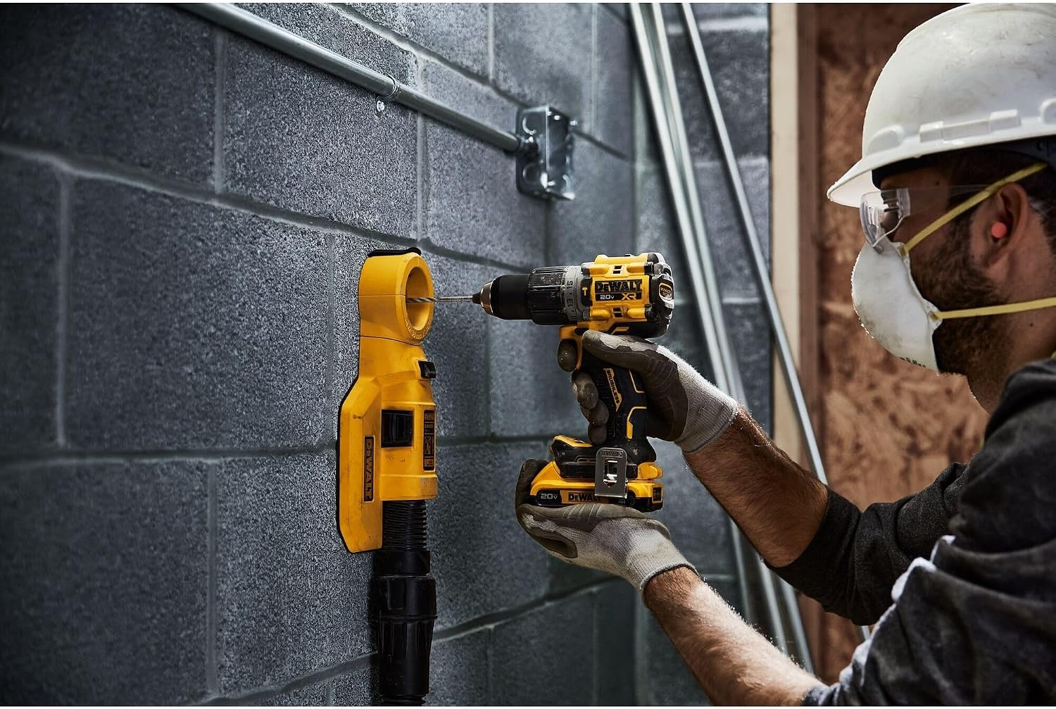 image:imageDEWALT 20V MAX XR Brushless Cordless 12 in Hammer DrillDriver Kit DCD805D2 Yellow