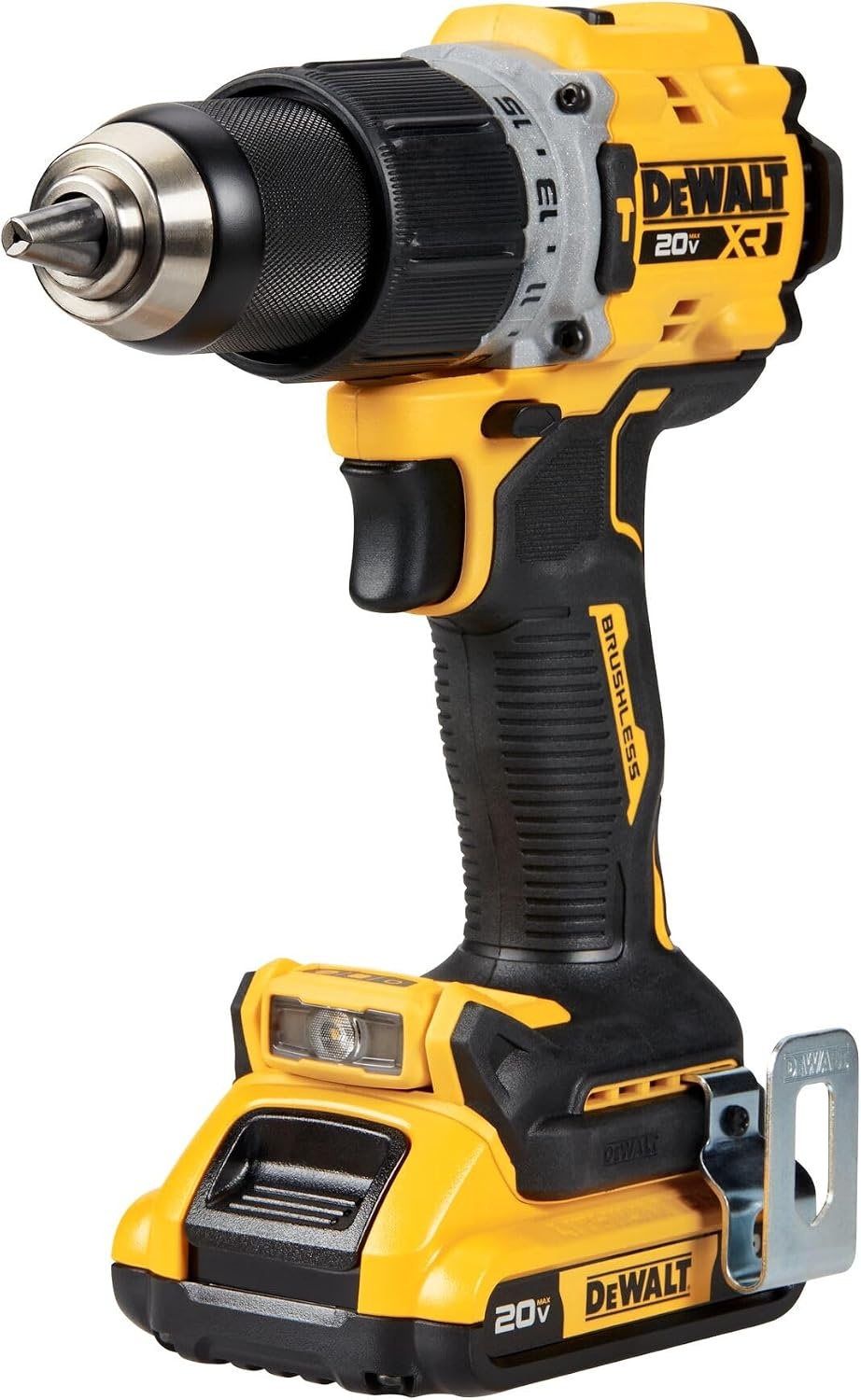 image:imageDEWALT 20V MAX XR Brushless Cordless 12 in Hammer DrillDriver Kit DCD805D2 Yellow