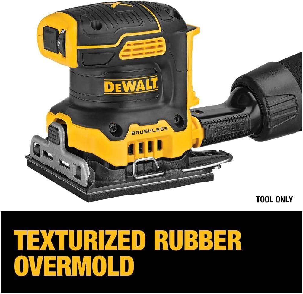 image:imageDEWALT 20V MAX XR Brushless Cordless 14 Sheet Variable Speed Sander Tool Only DCW200BSander Only