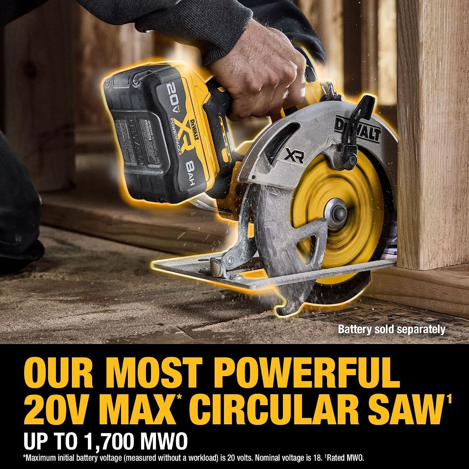 image:imageDEWALT 20V MAX XR Brushless Cordless 714 in Circular Saw Tool Only DCS590B