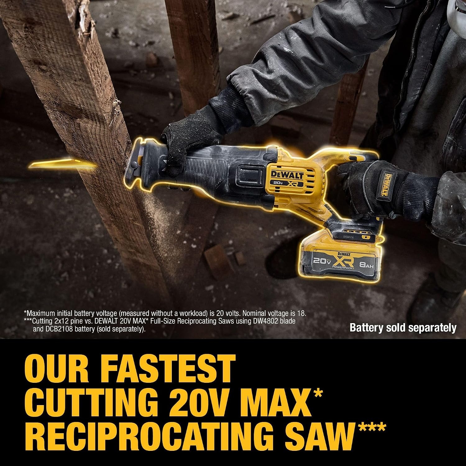 image:imageDEWALT 20V MAX XR Brushless Cordless Reciprocating Saw Tool Only DCS384B