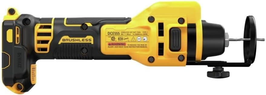 image:imageDEWALT 20V MAX XR Brushless Drywall CutOut Tool Tool Only DCE555BBare Tool Only