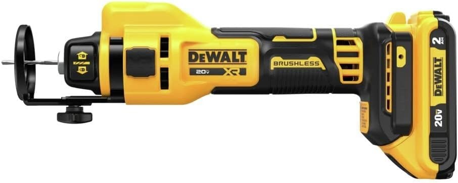 image:imageDEWALT 20V MAX XR Brushless Drywall CutOut Tool Tool Only DCE555BKit with 2 Batteries