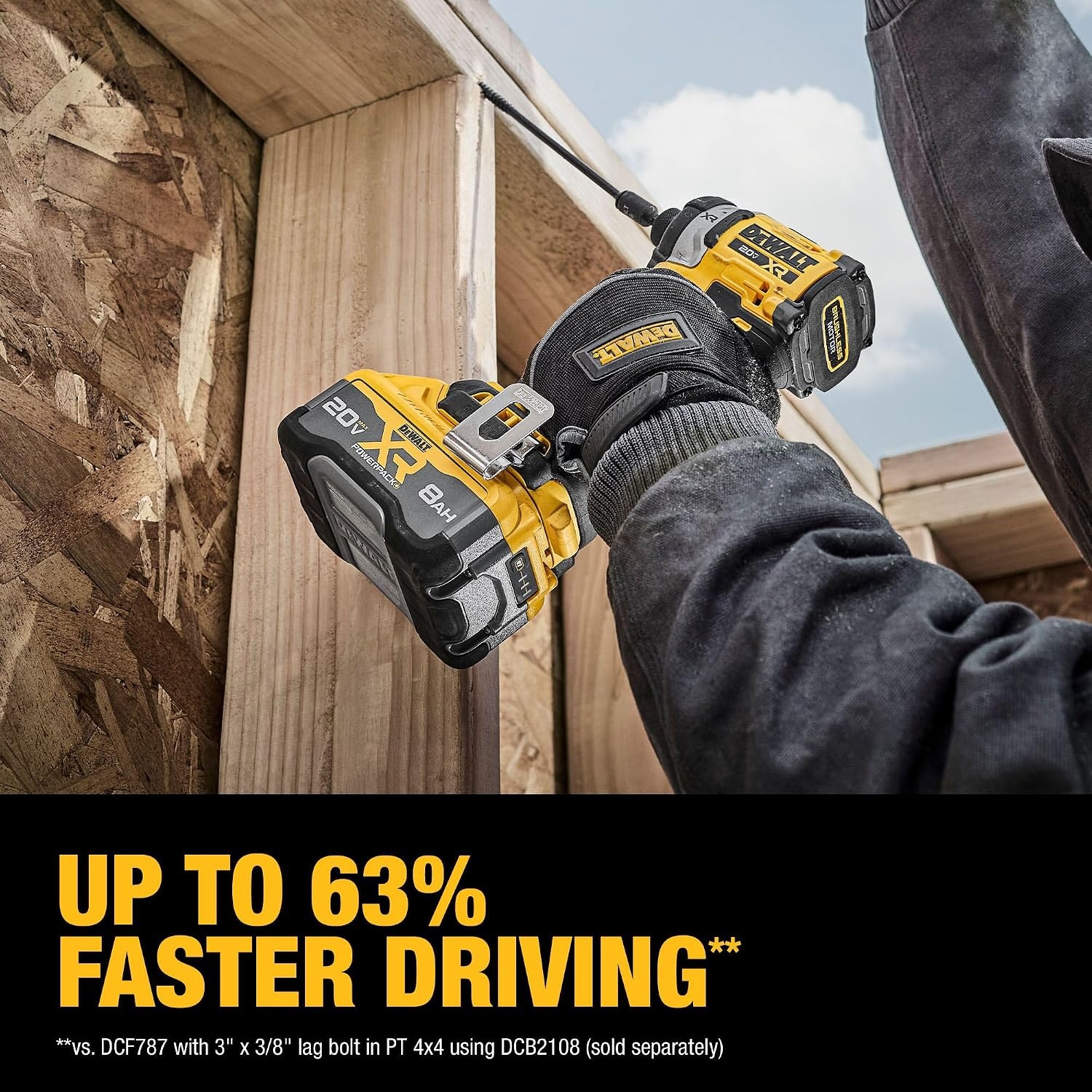 image:imageDEWALT 20V MAX XR Brushless Hammer Drill 12 In and High Torque 14 Impact Driver Combo with 2 x 4 Ah Batteries and 4 Amp Charger DCK2112QQ22 Tools Bag