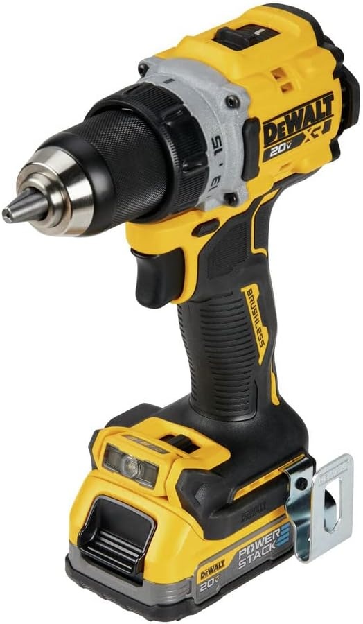 image:imageDEWALT 20V MAX XR Compact Cordless Drill and Impact Driver with Powerstack Batteries DCD800D1E1