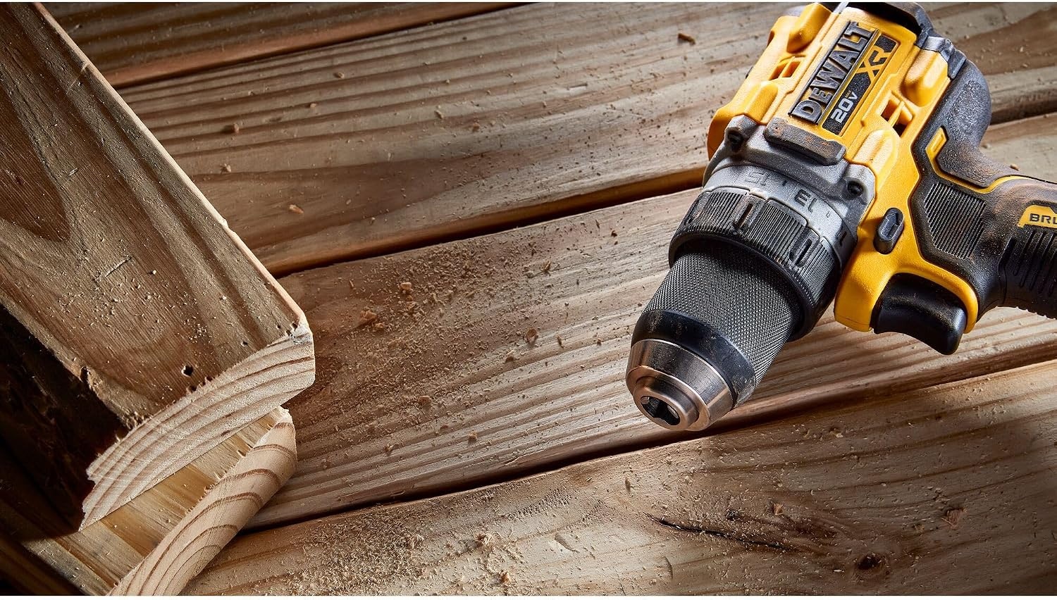 image:imageDEWALT 20V MAX XR Cordless DrillDriver Kit Brushless Compact with 2 Batteries and Charger DCD800D2 Compact 637 in Head Metal Ratcheting Chuck 2Speed Up to 2 000 Rpm Kit 220ah Batts and Charger 2 Batteries