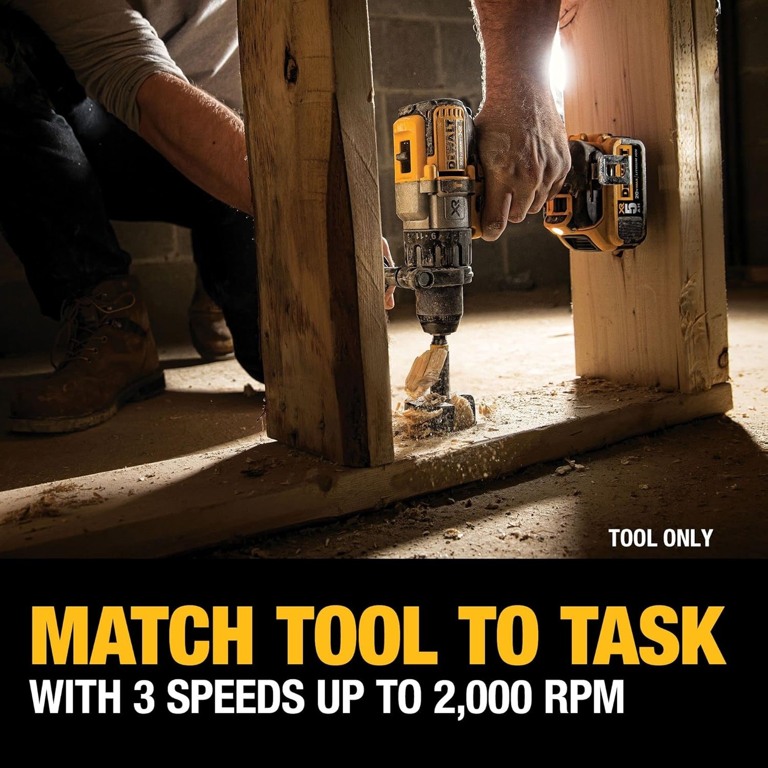 image:imageDEWALT 20V MAX XR Cordless Hammer Drill Driver Brushless Heavy Duty 12 3Speed Tool Only DCD996B3Speed