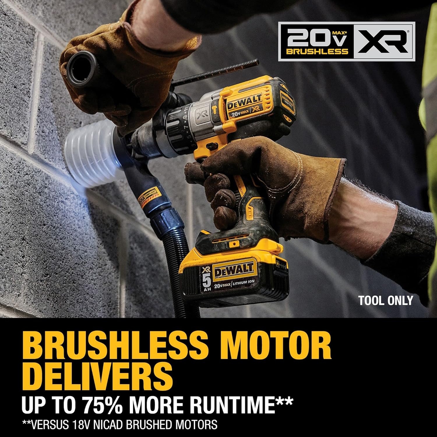 image:imageDEWALT 20V MAX XR Cordless Hammer Drill Driver Brushless Heavy Duty 12 3Speed Tool Only DCD996B3Speed