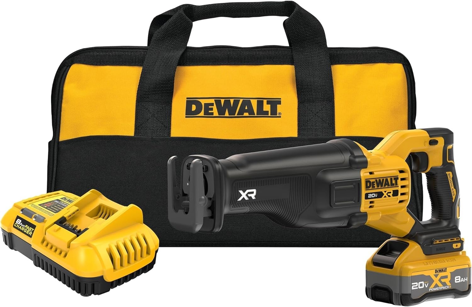 image:imageDEWALT 20V MAX XR Cordless Reciprocating Saw Kit XR POWERPACK with Battery and Charger Included DCS384WW1