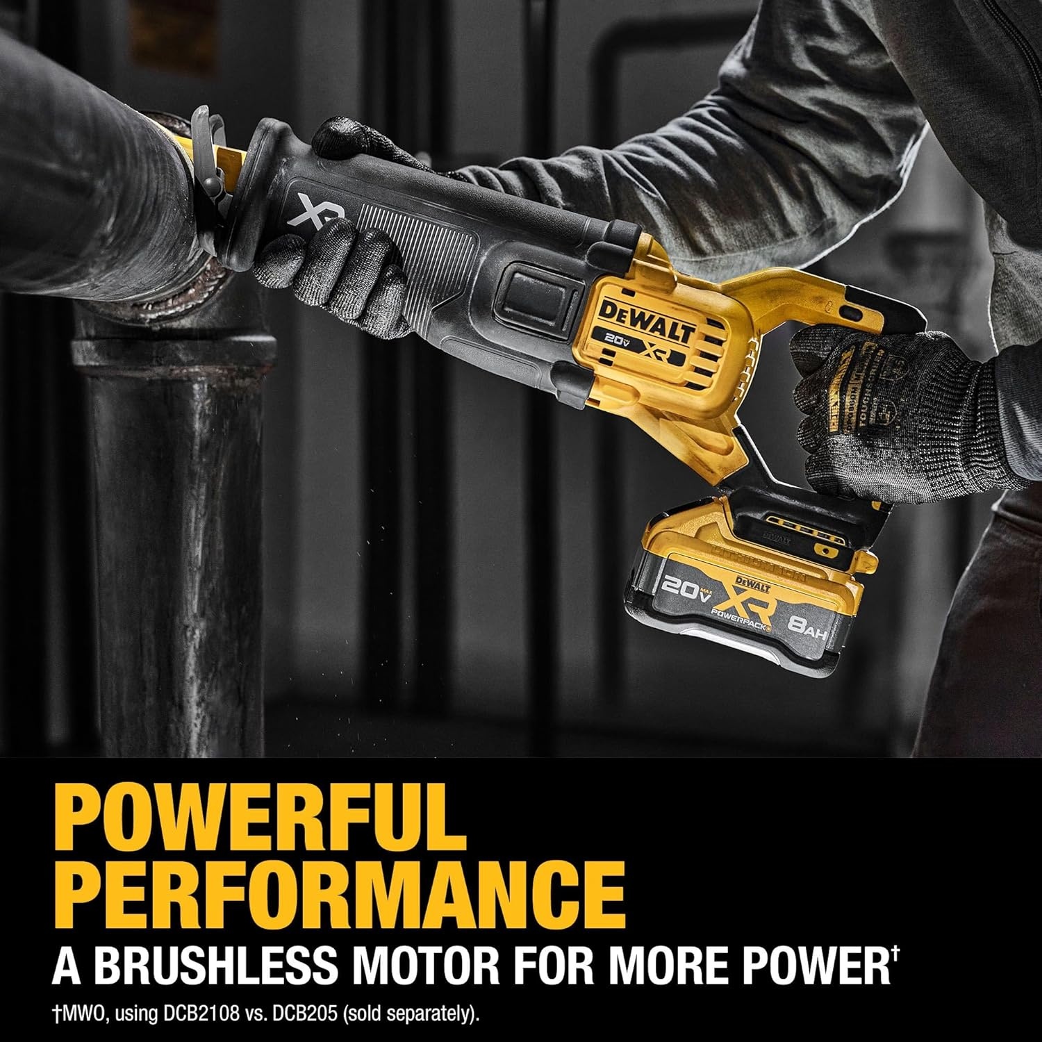 image:imageDEWALT 20V MAX XR Cordless Reciprocating Saw Kit XR POWERPACK with Battery and Charger Included DCS384WW1