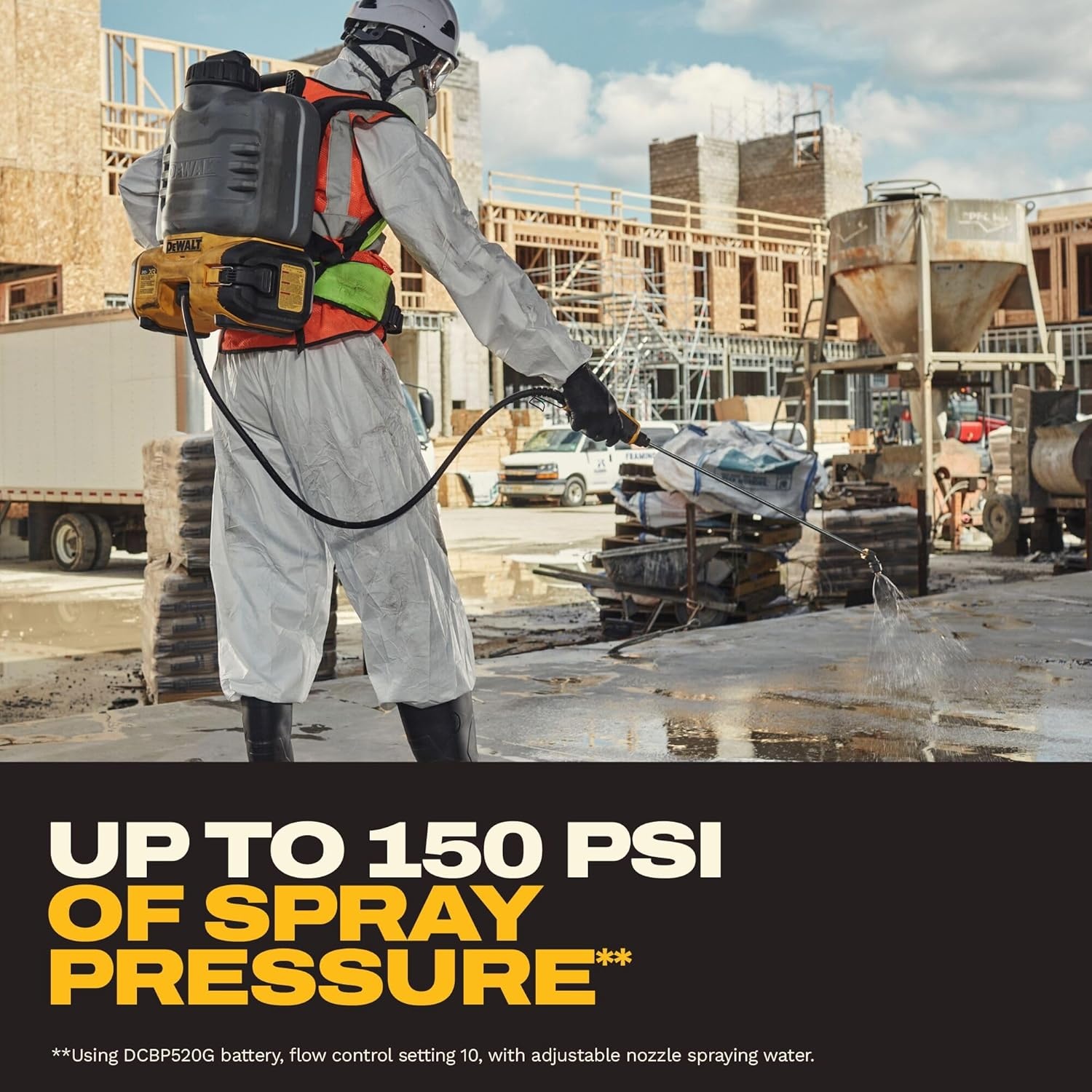 image:imageDEWALT 20V MAX XR High Capacity Concrete Chemical Sprayer Kit with OilResistant 5Ah Powerstack Battery and Charger DCCS1100GH1