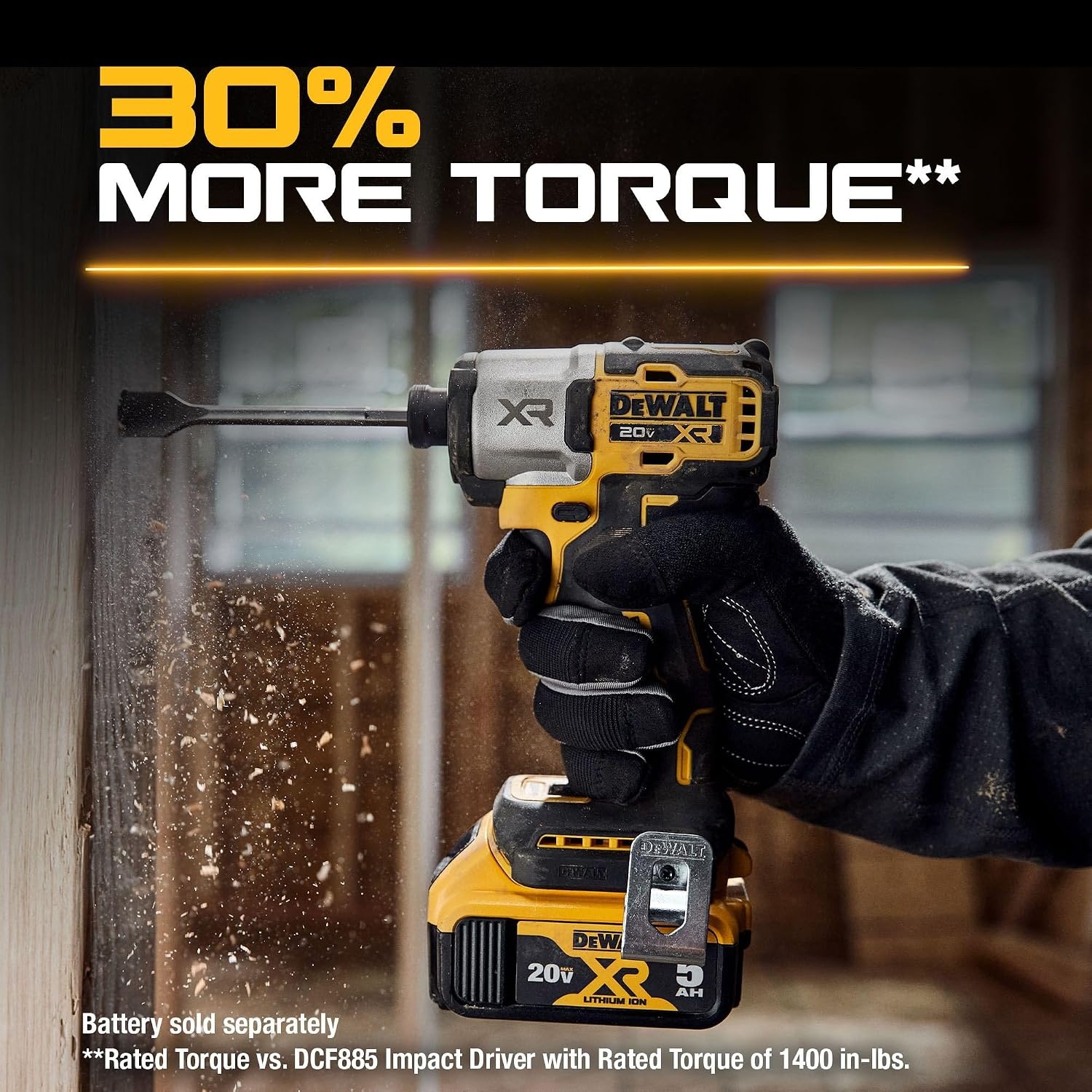 image:imageDEWALT 20V MAX XR Impact Driver 14 Inch High Torque Brushless 3 Speed Premium Cordless with LED Light Extended Runtime Tool Only DCF845BNEW 20V MAX XR Impact Driver Bare Tool