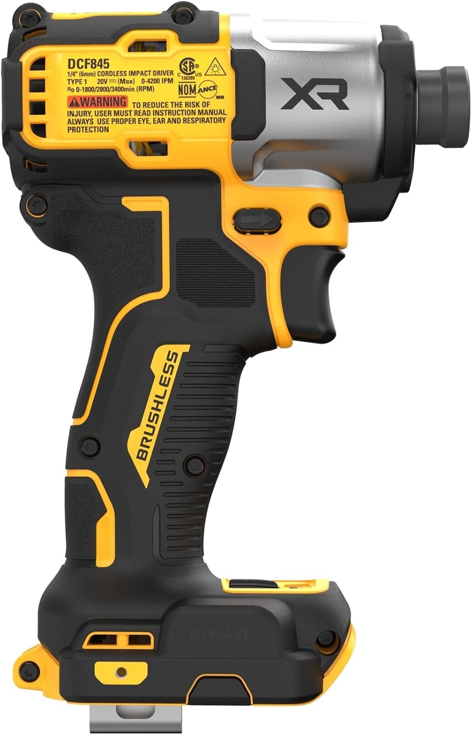 image:imageDEWALT 20V MAX XR Impact Driver 14 Inch High Torque Brushless 3 Speed Premium Cordless with LED Light Extended Runtime Tool Only DCF845BNEW 20V MAX XR Impact Driver Bare Tool