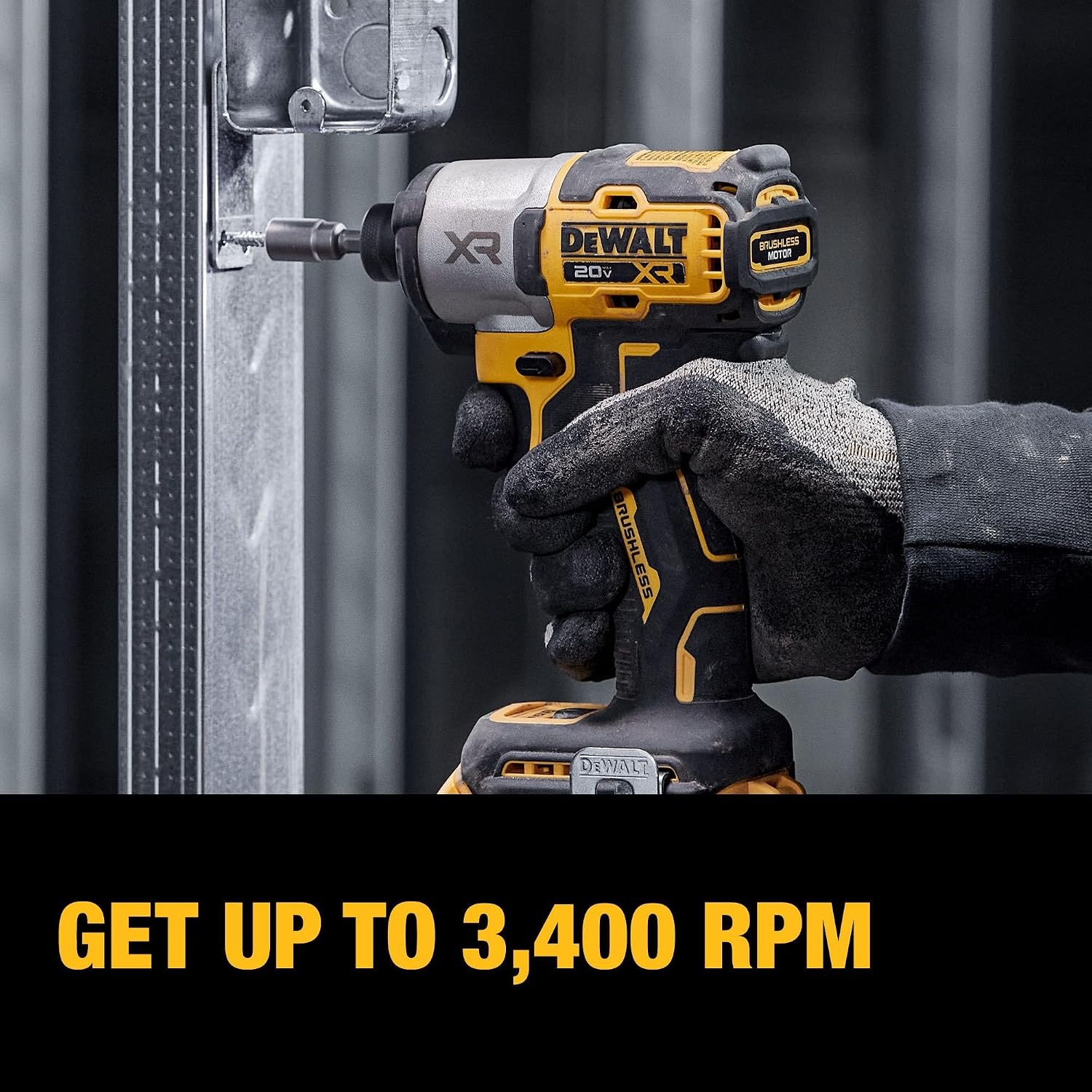 image:imageDEWALT 20V MAX XR Impact Driver and Hammer Drill Cordless Power Tool Combo Kit Includes 2 x 4ah POWERPACK Batteries and a Charger DCK250QQ2