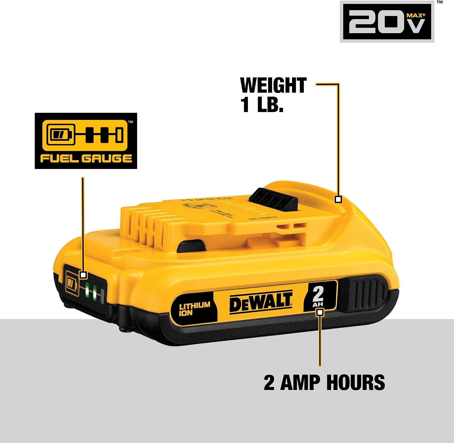 image:imageDEWALT 20V Max Battery 4 Pack Includes 2 x 50Ah Extended Runtime Batteries and 2 x 20Ah Compact Batteries DCB235440 Ah 20 Ah