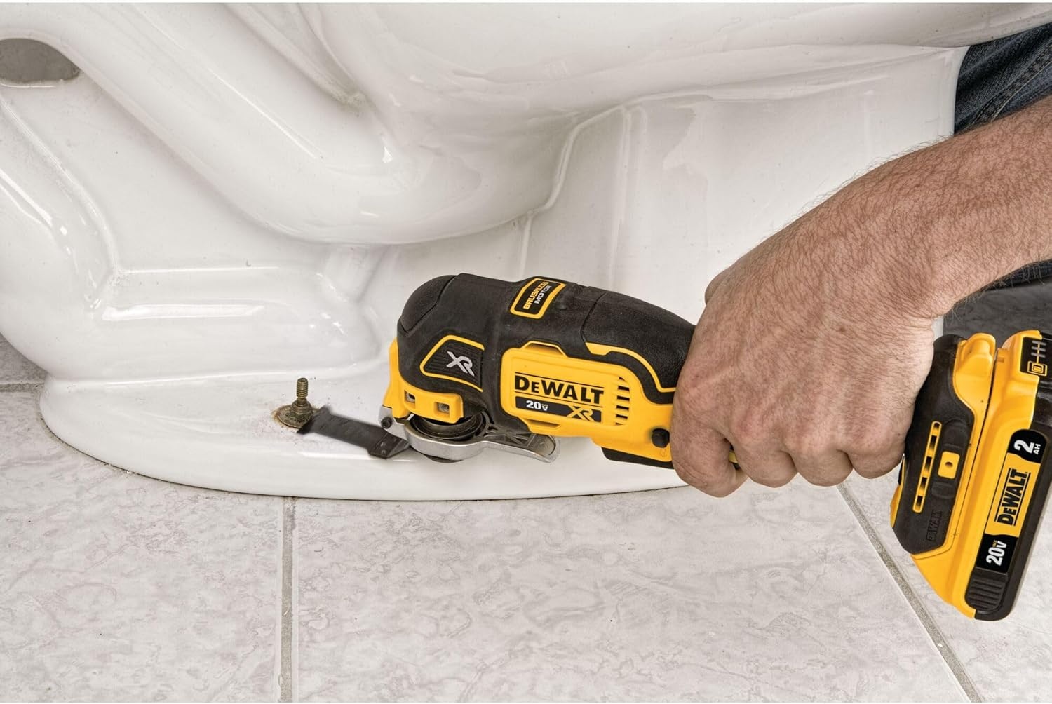 image:imageDEWALT 20V Oscillating Tool Cordless Wood Blades Sandpaper Tool Bag Battery and Charger Included DCS356SD1Tool Only