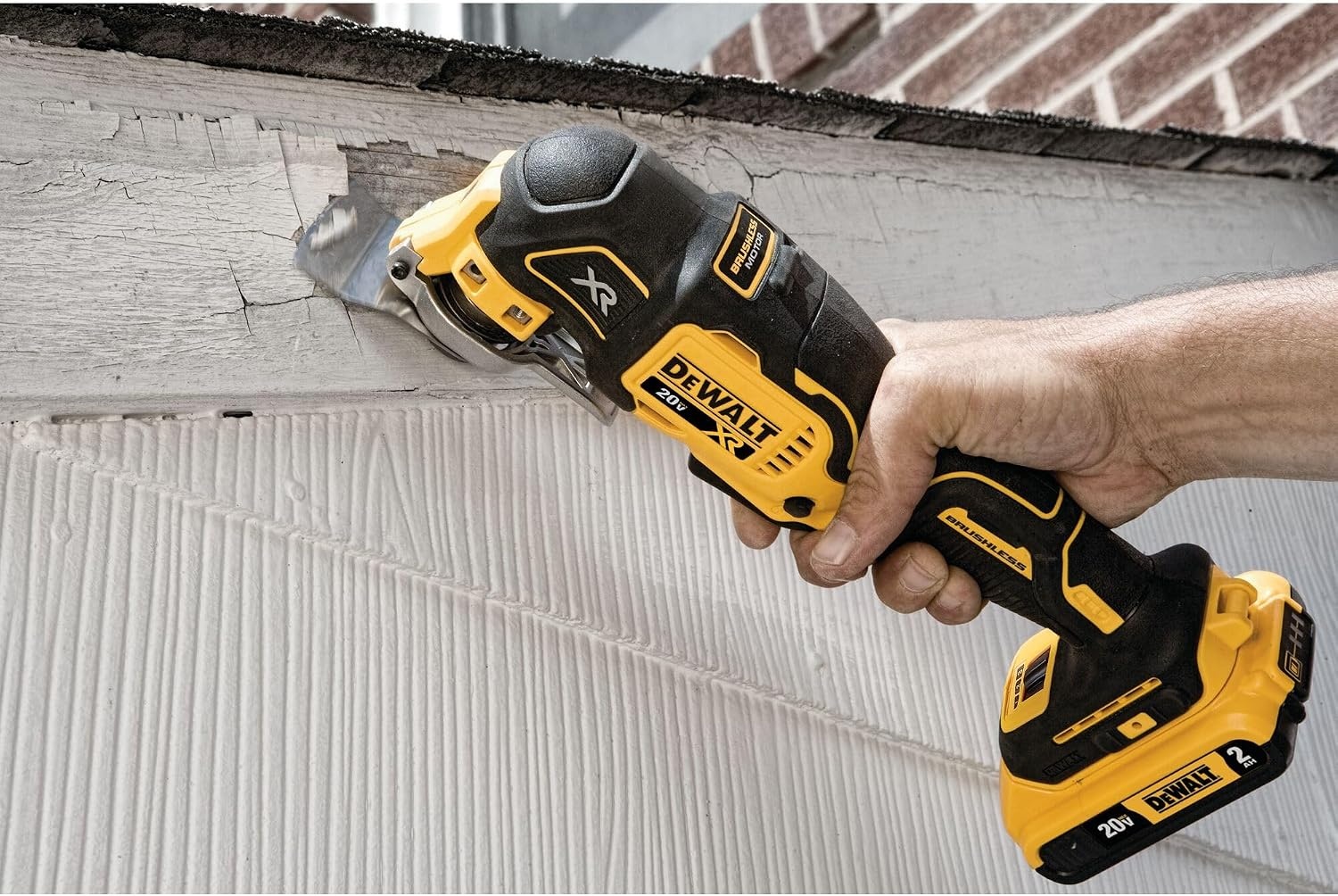 image:imageDEWALT 20V Oscillating Tool Cordless Wood Blades Sandpaper Tool Bag Battery and Charger Included DCS356SD1Tool Only Pack of 4