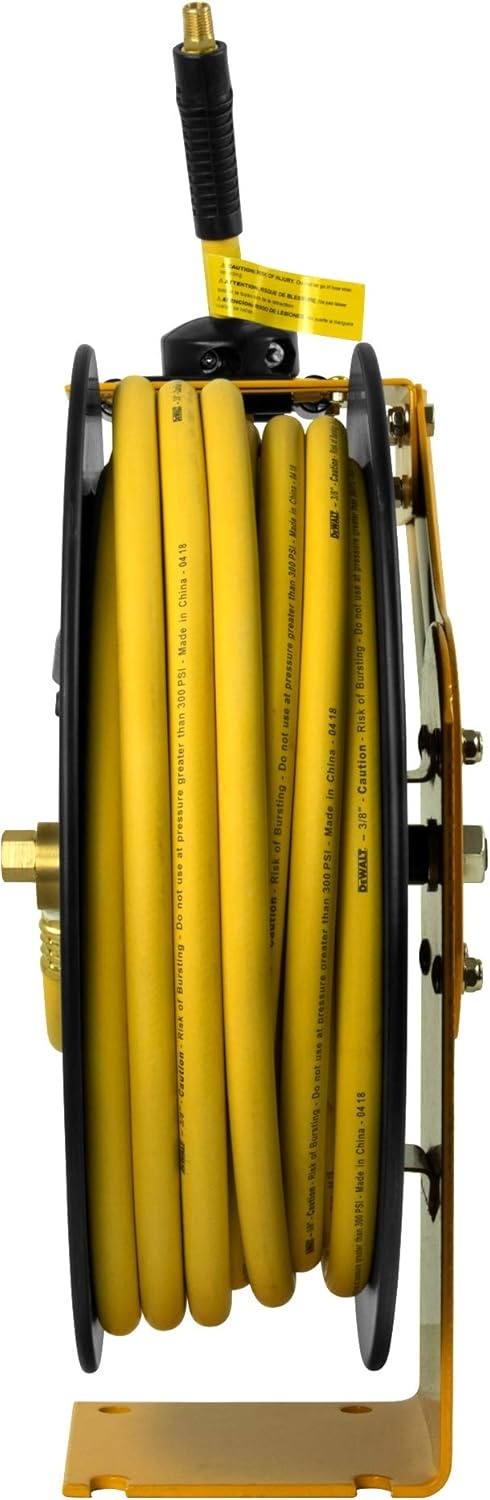 image:imageDEWALT 38 in x 50 ft Retractable Air Hose Reel with Rubber Hose