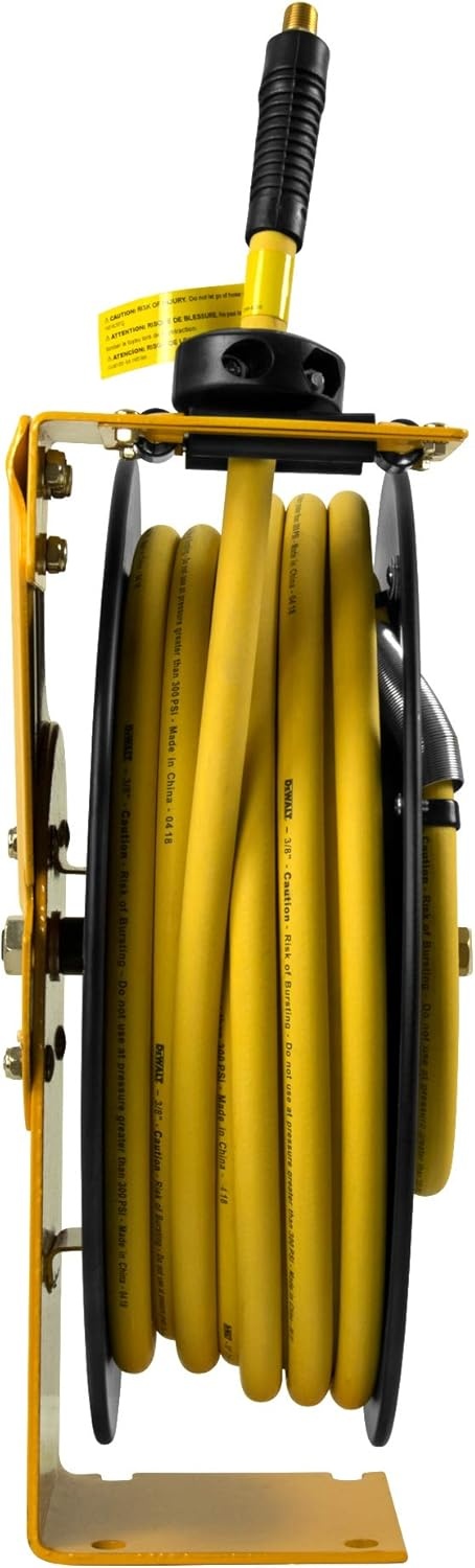 image:imageDEWALT 38 in x 50 ft Retractable Air Hose Reel with Rubber Hose