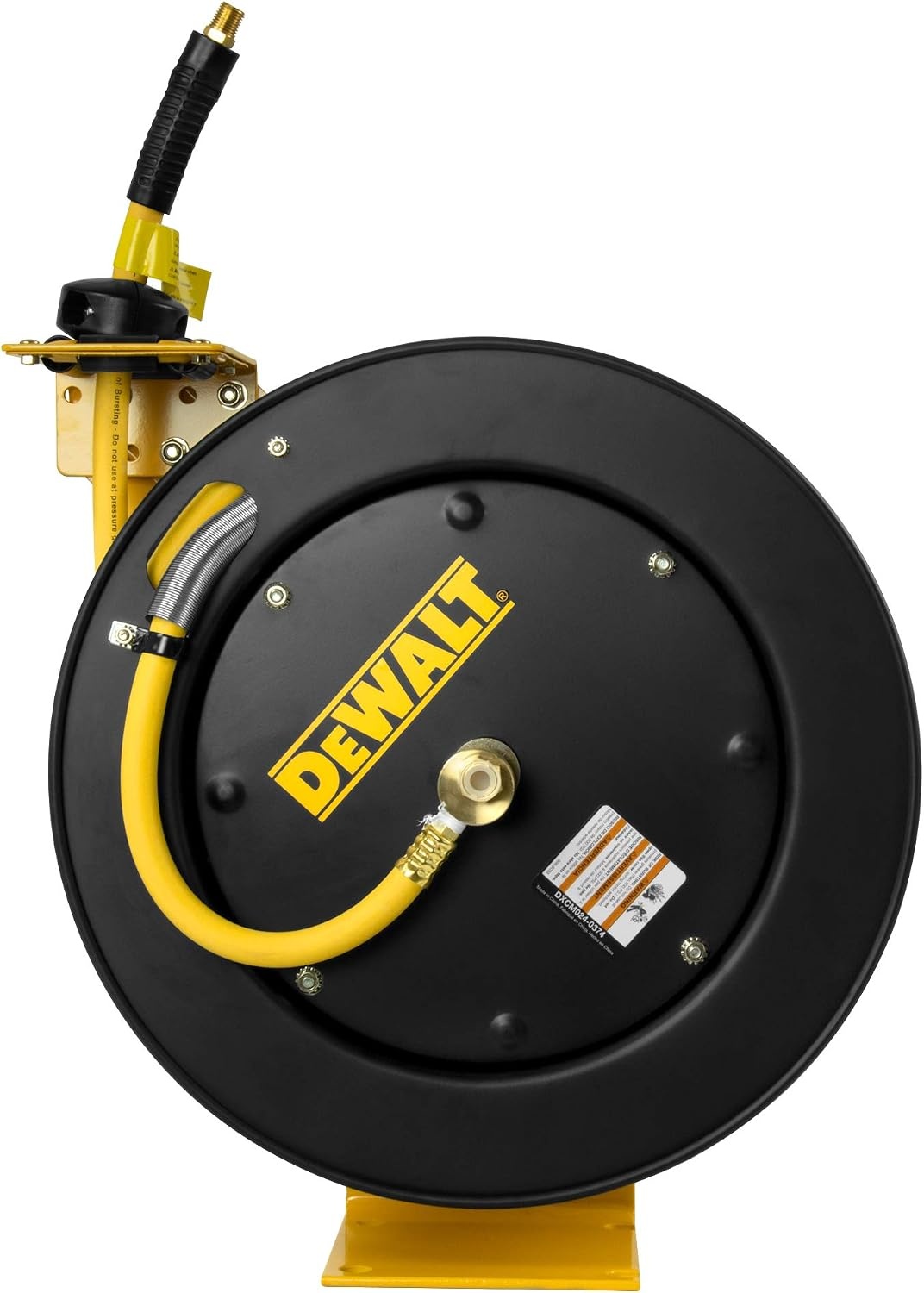 image:imageDEWALT 38 in x 50 ft Retractable Air Hose Reel with Rubber Hose
