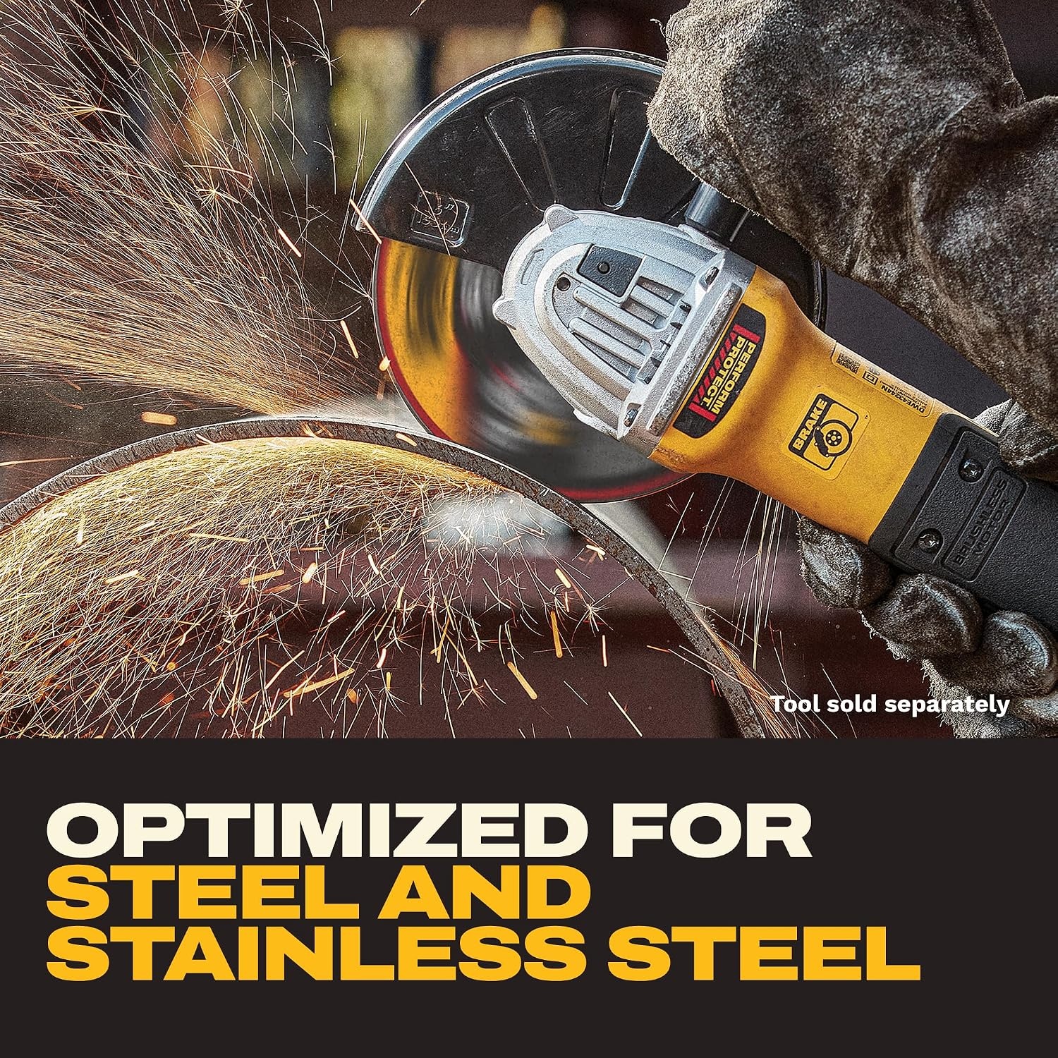 image:imageDEWALT 412 In x 045 in Aluminum Oxide Bonded Abrasive Cut Off Blade with 78 in Arbor 15 Pack General Purpose Cutting Wheels DWA8051B15