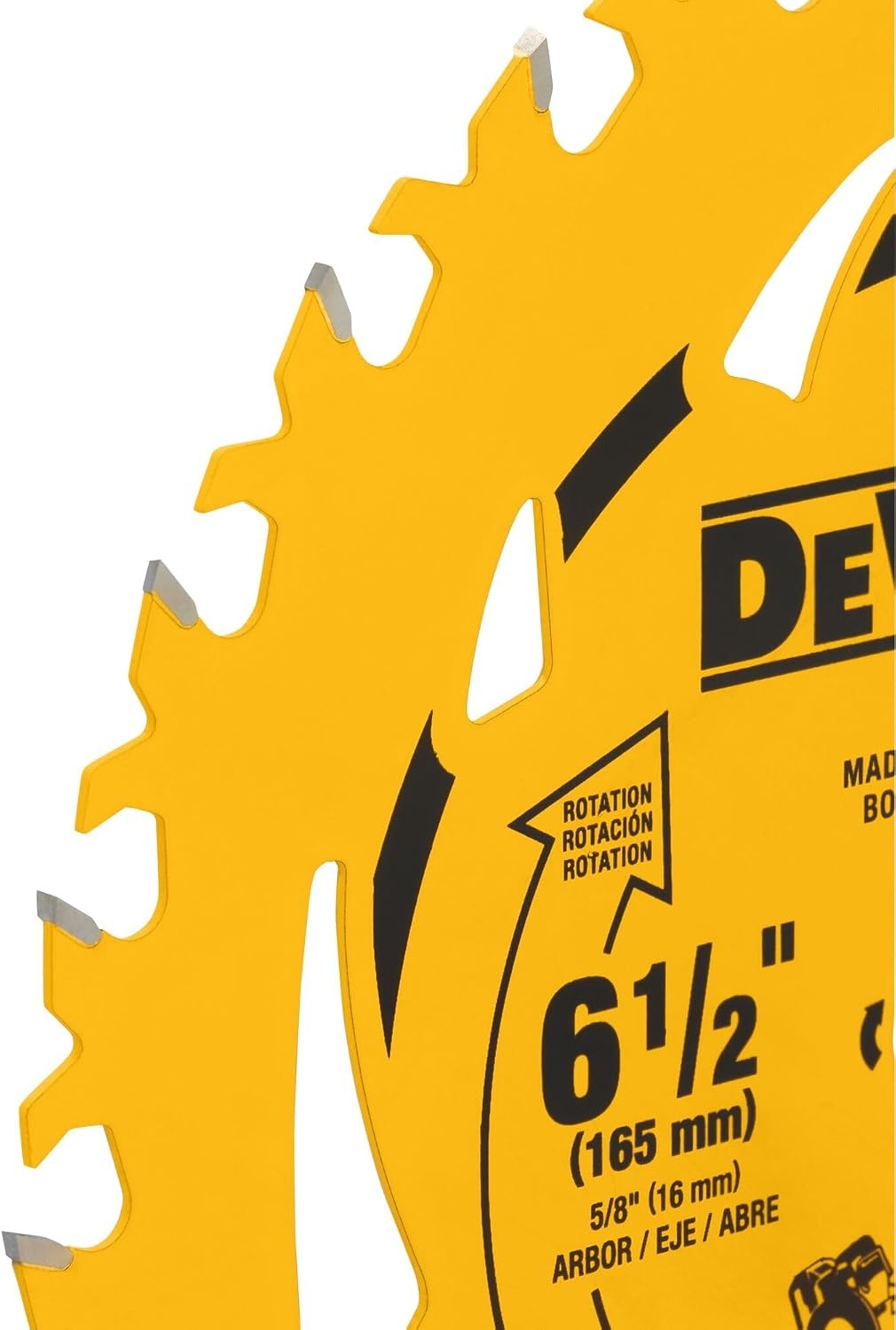 image:imageDEWALT 612 in 24T Circular Saw Blade Smooth Cutting Superior Tracking and Durability DWA261224
