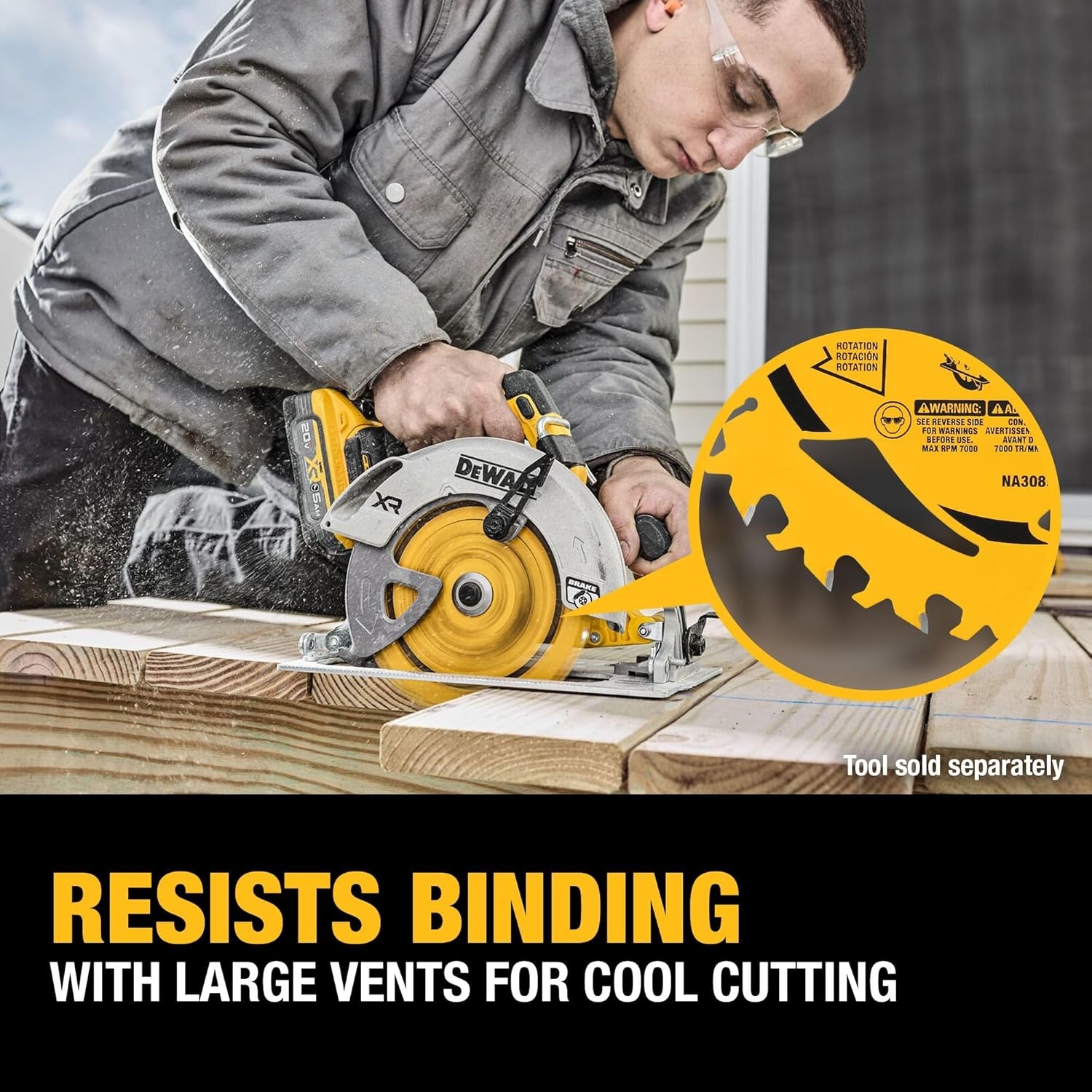 image:imageDEWALT 714 in 40T Circular Saw Blade DWA271440