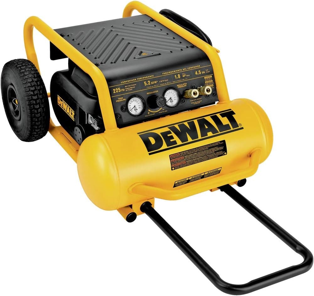 image:imageDEWALT Air Compressor 225PSI Max Hand Carry with Wheels 412 Gallon D55146