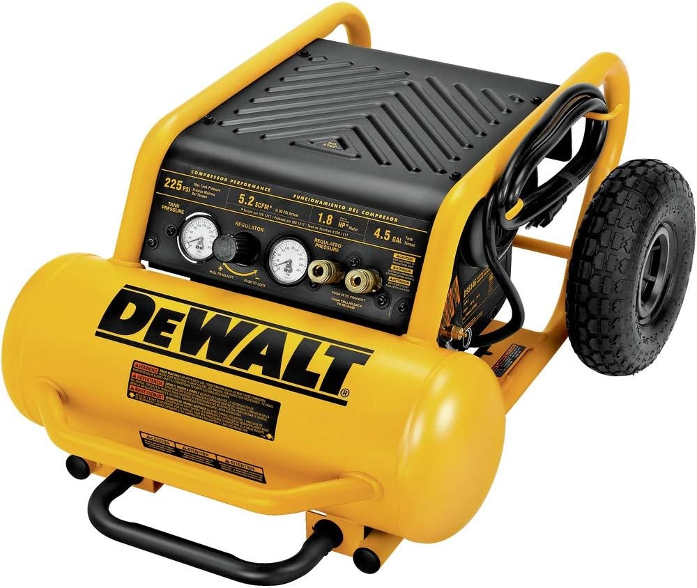 image:imageDEWALT Air Compressor 225PSI Max Hand Carry with Wheels 412 Gallon D55146