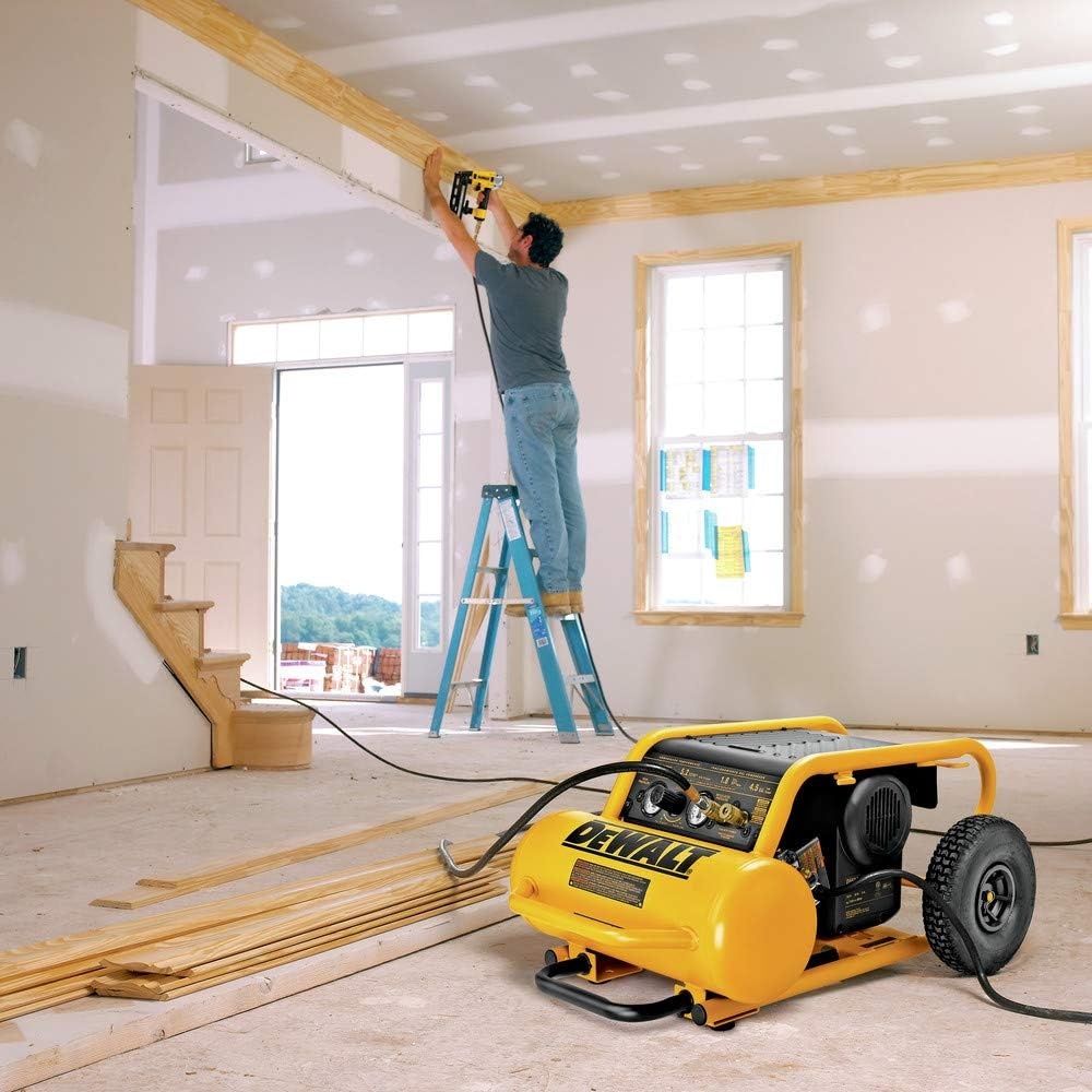 image:imageDEWALT Air Compressor 225PSI Max Hand Carry with Wheels 412 Gallon D55146