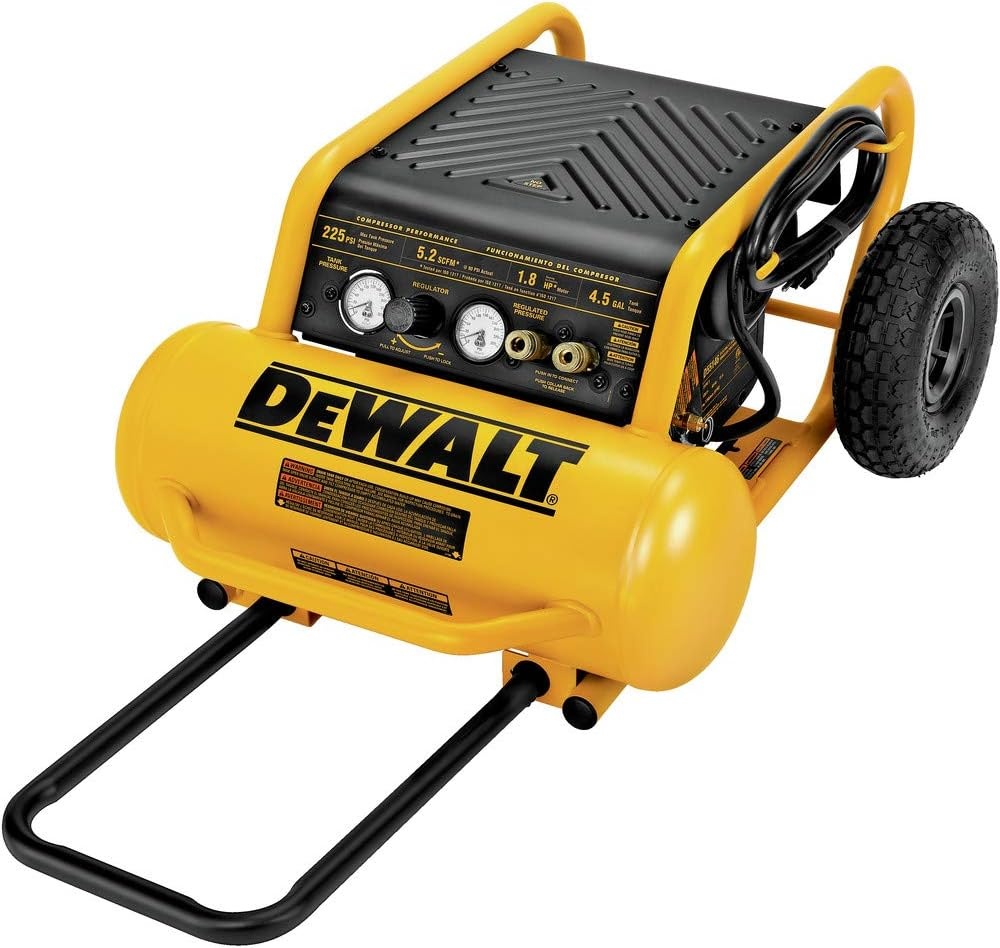 image:imageDEWALT Air Compressor 225PSI Max Hand Carry with Wheels 412 Gallon D55146