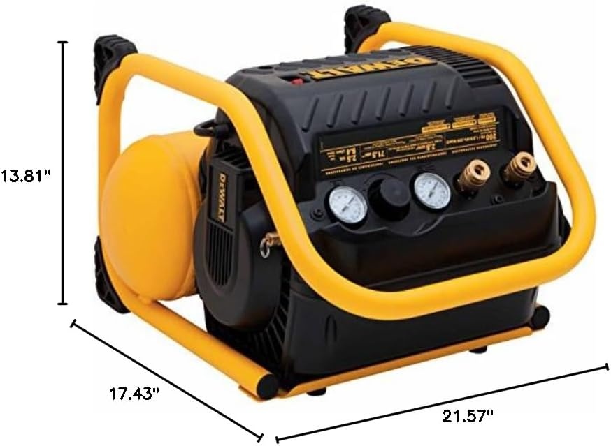 image:imageDEWALT Air Compressor for Trim 200PSI Max Quiet Operation DWFP55130