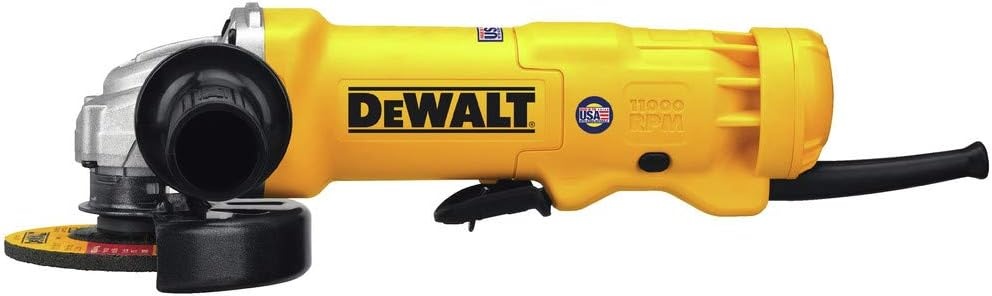 image:imageDEWALT Angle Grinder 412 in 11 Amp 11000 RPM Dust Ejection System Electric Grinder Tool with Abrasive Wheel Included DWE402W