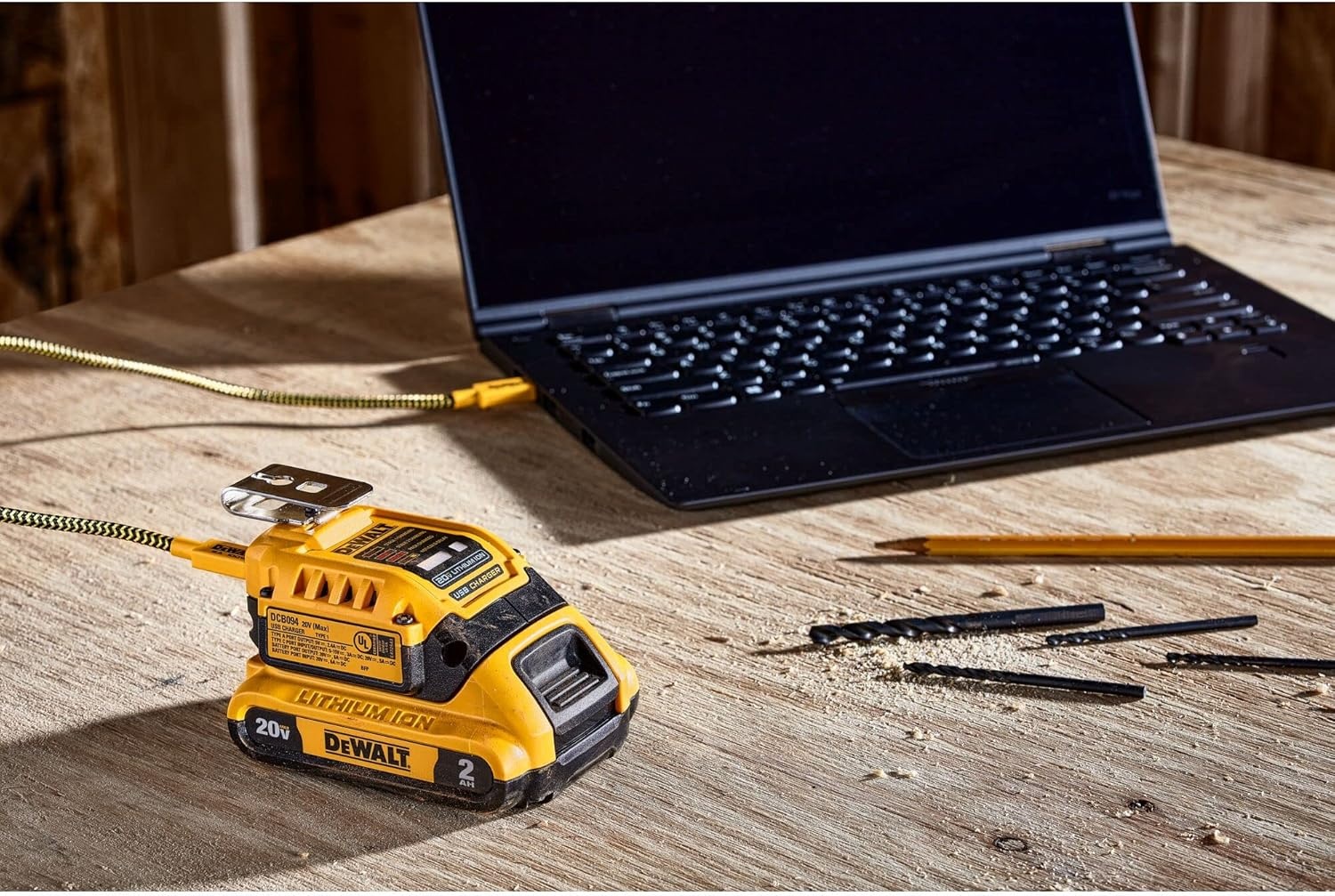 image:imageDEWALT Battery Charger and USB Wall Charging Kit DCB094K