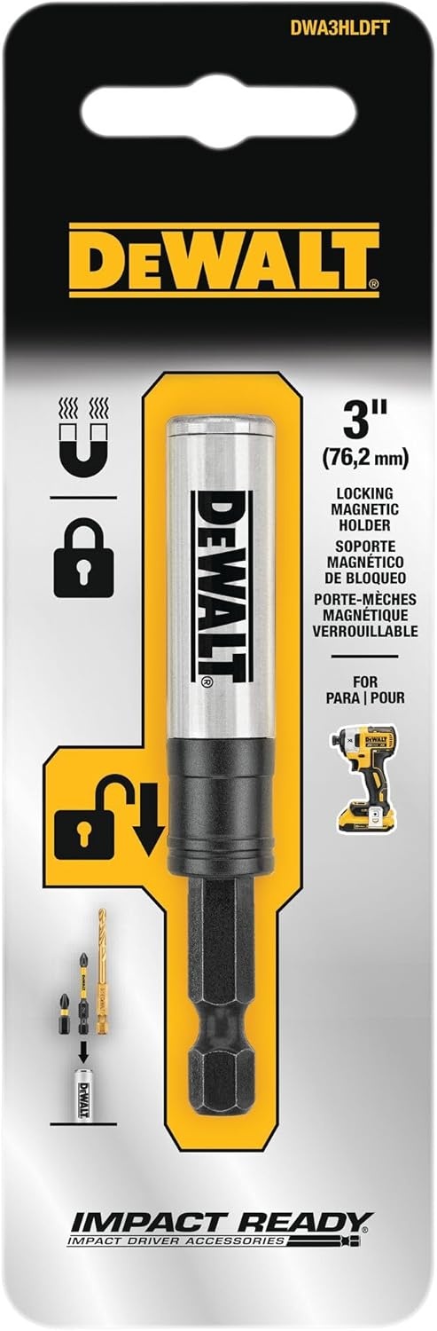 image:imageDEWALT Bit Holder 3in1 Impact Ready DWA3HLDFT1 Count Pack of 1