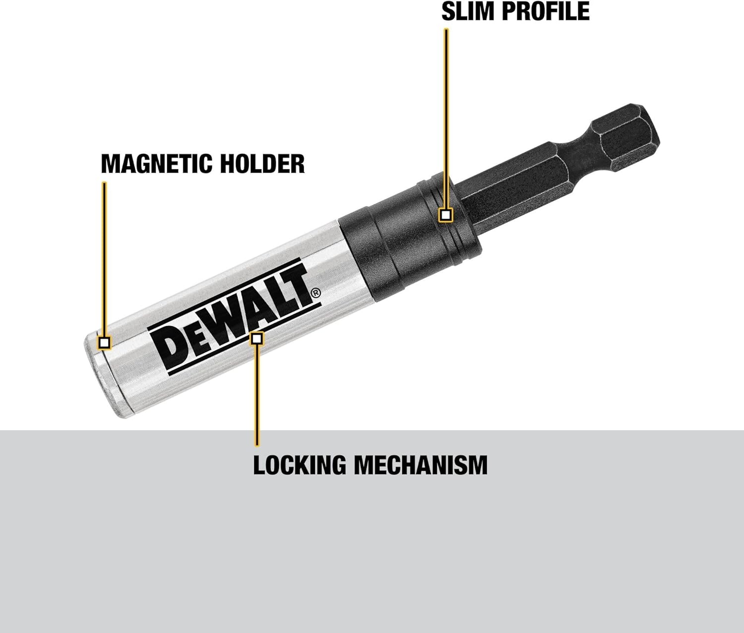 image:imageDEWALT Bit Holder 3in1 Impact Ready DWA3HLDFT1 Count Pack of 1