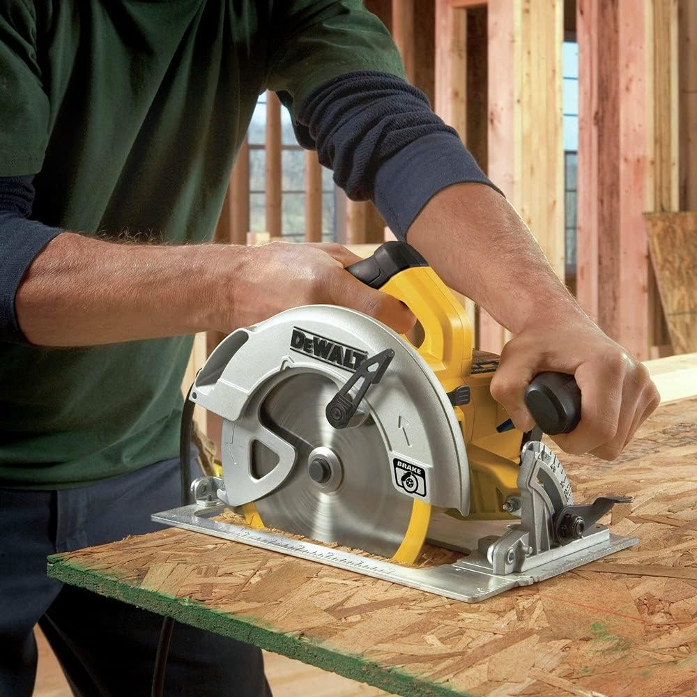image:imageDEWALT Circular Saw 714 inch Pivoting with up to 57 Degree Bevel Corded DWE575SBCircular Saw Only