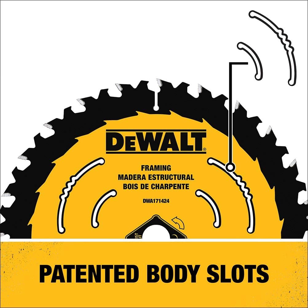image:imageDEWALT Circular Saw Blade 7 14 Inch 24 Tooth Wood Cutting DWA171424One Size Pack of 2