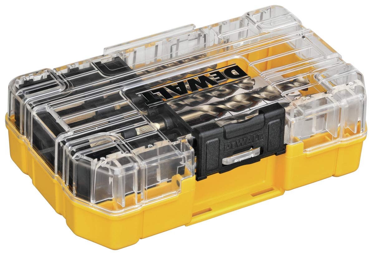 image:imageDEWALT Cobalt Alloy Steel Drill Bit Set with Pilot Point 14Piece DWA1240One Size