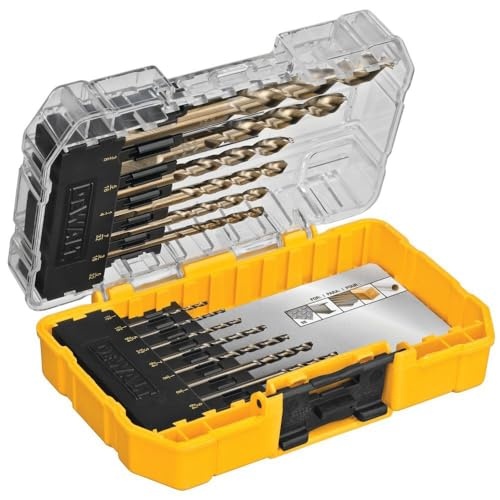 image:imageDEWALT Cobalt Alloy Steel Drill Bit Set with Pilot Point 14Piece DWA1240One Size