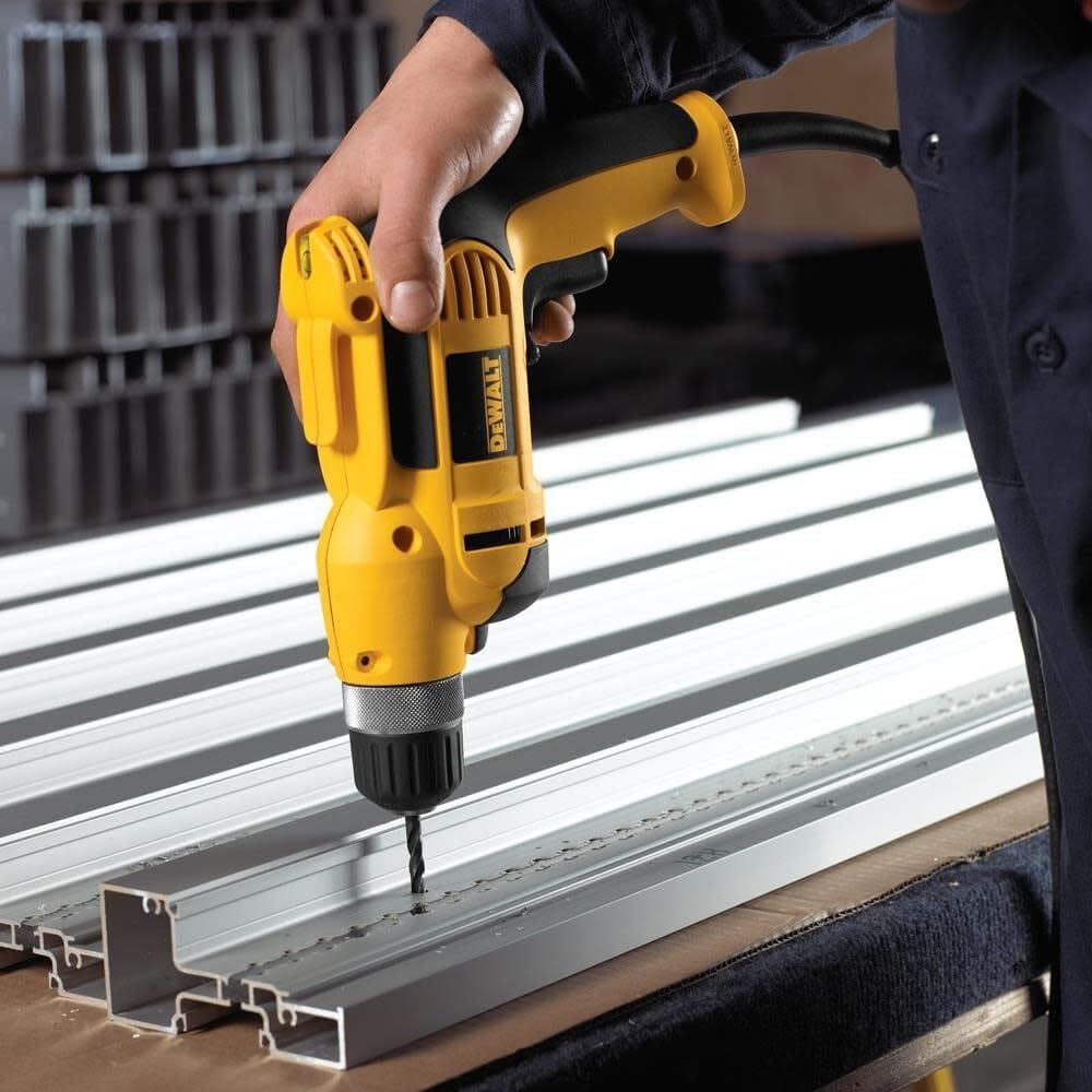 image:imageDEWALT Corded Drill 70Amp 38Inch Pistol Grip DWD110K YellowDrill Kit Only