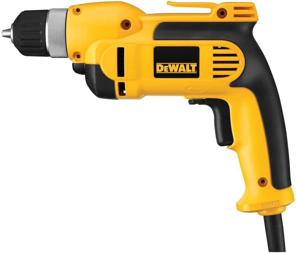 image:imageDEWALT Corded Drill 70Amp 38Inch Pistol Grip DWD110K YellowDrill Kit Only