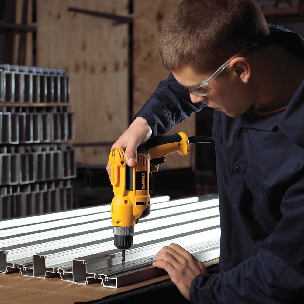 image:imageDEWALT Corded Drill 70Amp 38Inch Pistol Grip DWD110K YellowDrill Kit Only