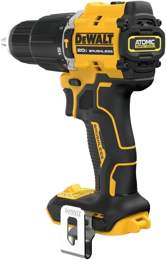 image:imageDEWALT DCD799B 20V MAX ATOMIC COMPACT SERIES Brushless LithiumIon 12 in Cordless Hammer Drill Tool Only 552 Uwo 1 650 Rpm Compact 649 in 253 Lb ToolOnly Battery and Charger Sold Separately