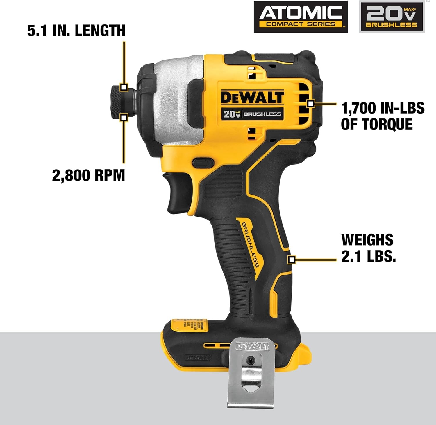 image:imageDEWALT DCK489D2 20V Atomic 4Tool Combo KIT