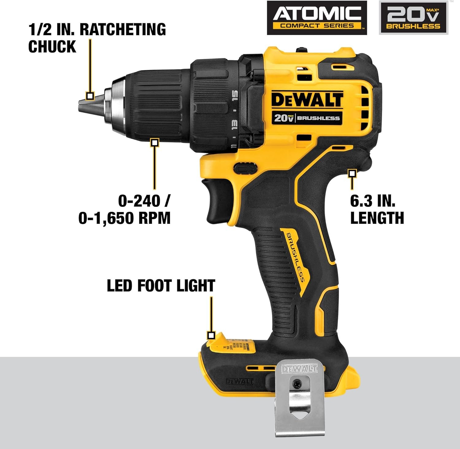 image:imageDEWALT DCK489D2 20V Atomic 4Tool Combo KIT