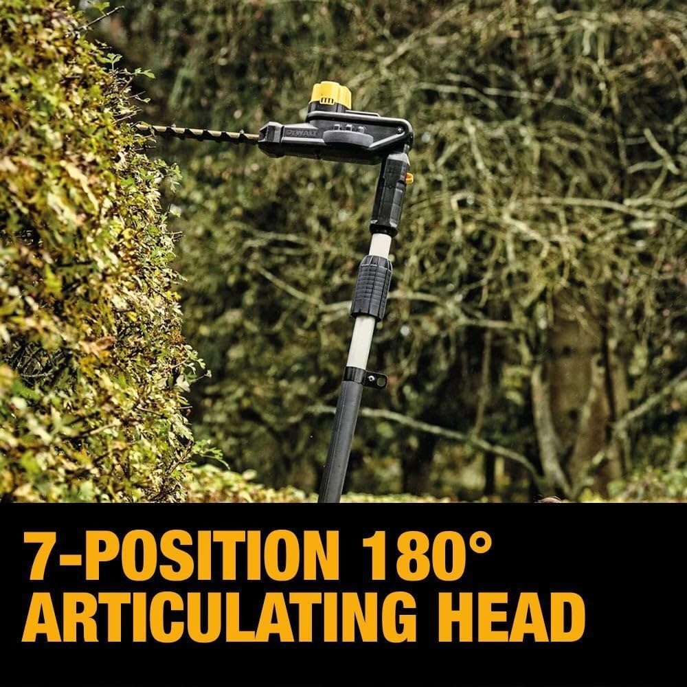 image:imageDEWALT DCKO86M1 20V MAX Cordless Pole Saw and Pole Hedge Trimmer Combo Kit