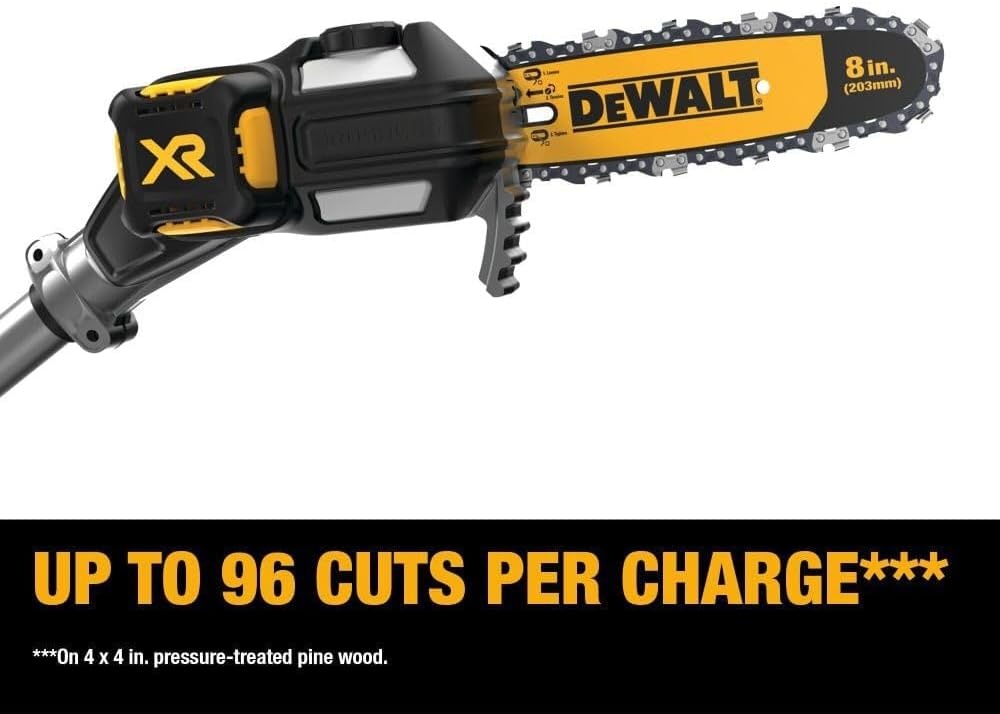 image:imageDEWALT DCKO86M1 20V MAX Cordless Pole Saw and Pole Hedge Trimmer Combo Kit